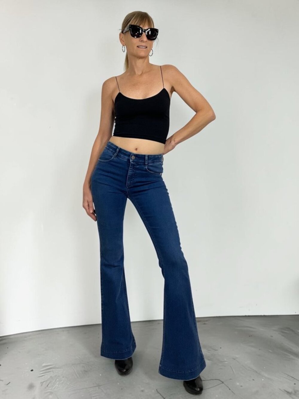 Stella McCartney The 70s Jean 25 Blue Mid Rise